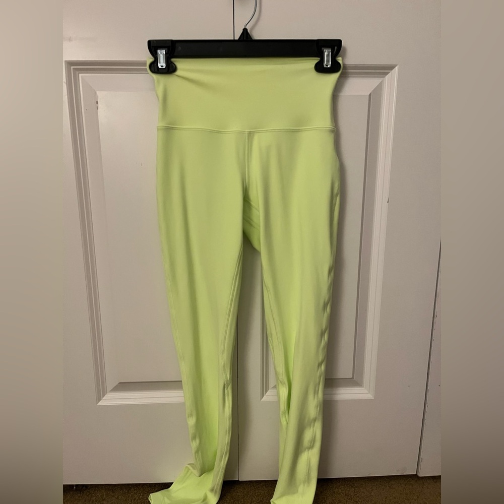 Lululemon Highlight Yellow 28” Double Aligned Leggings